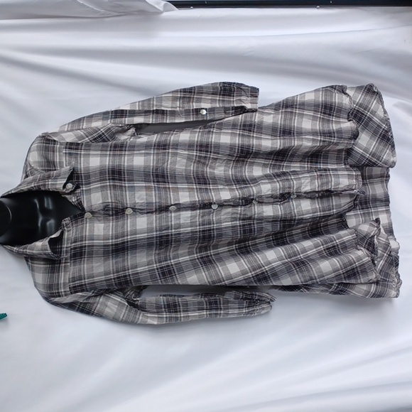 TULIP Alexandria Tunic Shirt Plaid Buttoned Front Pockets Cotton Sz S - Picture 1 of 7